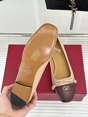 Kitlife Valentino 2025 Bow-Tie Color-Blocked Shoes Beige and Dark Brown  - 5