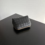 Kitlife Bottega Veneta Intrecciato Small Beauty Pouch Black 764044 16.5x10.5x9cm - 6