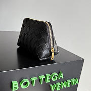 Kitlife Bottega Veneta Intrecciato Small Beauty Pouch Black 764044 16.5x10.5x9cm - 5