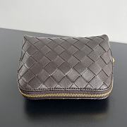 Kitlife Bottega Veneta Intrecciato Small Beauty Pouch Dark Brown 764044 16.5x10.5x9cm - 6
