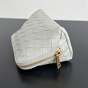 Kitlife Bottega Veneta Intrecciato Small Beauty Pouch Grey 764044 16.5x10.5x9cm  - 2