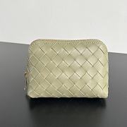 Kitlife Bottega Veneta Intrecciato Small Beauty Pouch Light Green 764044 16.5x10.5x9cm  - 1