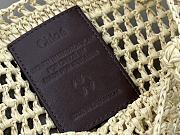 Kitlife Chloe Banana Embellished Raffia Tote Bag Beige 22x30x2cm  - 5