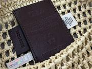 Kitlife Chloe Banana Embellished Raffia Tote Bag Beige 22x30x2cm  - 2