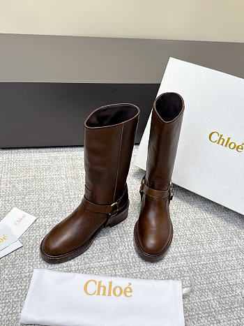 Kitlife Chloé 2025SS Chelsea Mid-calf Boots Brown