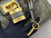 Kitlife Chloe Paddington Bag In Green Leather 36x18x15cm   - 5