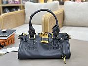 Kitlife Chloe Paddington Bag In Dark Blue Leather 36x18x15cm - 1