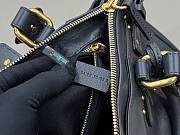 Kitlife Chloe Paddington Bag In Dark Blue Leather 36x18x15cm - 5