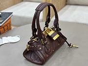 Kitlife Chloe Paddington Small Bag In Dark Brown Leather 26x12x12cm  - 3