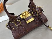 Kitlife Chloe Paddington Small Bag In Dark Brown Leather 26x12x12cm  - 2