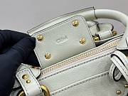 Kitlife Chloe Paddington Small Bag In White Leather 26x12x12cm  - 5