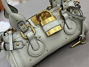 Kitlife Chloe Paddington Small Bag In White Leather 26x12x12cm  - 4