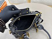 Kitlife Chloe Paddington Small Bag In Dark Blue Leather 26x12x12cm  - 6