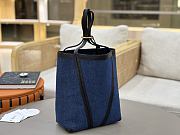 Kitlife Chloe Spin Tote Medium Bag Blue Denim 27x30x14cm - 5