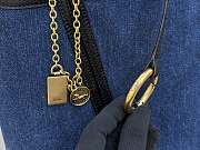 Kitlife Chloe Spin Tote Medium Bag Blue Denim 27x30x14cm - 3