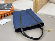 Kitlife Chloe Spin Tote Medium Bag Blue Denim 27x30x14cm - 2