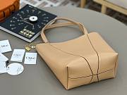 Kitlife Chloe Spin Tote Medium Bag Beige Leather 27x30x14cm  - 6