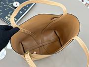 Kitlife Chloe Spin Tote Medium Bag Beige Leather 27x30x14cm  - 5