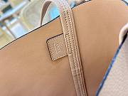 Kitlife Chloe Spin Tote Medium Bag Beige Leather 27x30x14cm  - 2