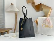 Kitlife Chloe Spin Tote Medium Bag Black Leather 27x30x14cm  - 1