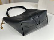 Kitlife Chloe Spin Tote Medium Bag Black Leather 27x30x14cm  - 6
