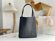 Kitlife Chloe Spin Tote Medium Bag Black Leather 27x30x14cm  - 4