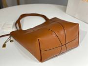 Kitlife Chloe Spin Tote Medium Bag Brown Leather 27x30x14cm  - 6