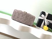 Kitlife Chanel 25s Drawstring Bucket Hobo Bag Grey Suede Leather 20x22x12.5cm  - 5