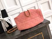 Kitlife Chanel 25s Drawstring Bucket Hobo Bag Pink Leather 20x22x12.5cm  - 6