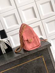 Kitlife Chanel 25s Drawstring Bucket Hobo Bag Pink Leather 20x22x12.5cm  - 4