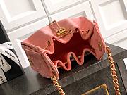 Kitlife Chanel 25s Drawstring Bucket Hobo Bag Pink Leather 20x22x12.5cm  - 3