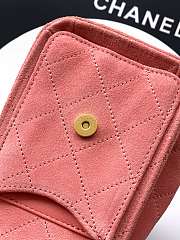 Kitlife Chanel 25s Drawstring Bucket Hobo Bag Pink Leather 20x22x12.5cm  - 2