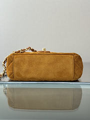 Kitlife Chanel Mini Flap Bag Dark Beige Suede AS5989 20x6x14cm - 3