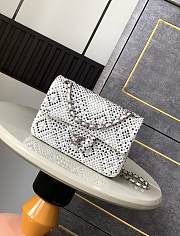 Kitlife Chanel Diamond-encrusted CF Bag White 20cm - 1