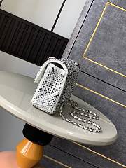 Kitlife Chanel Diamond-encrusted CF Bag White 20cm - 5