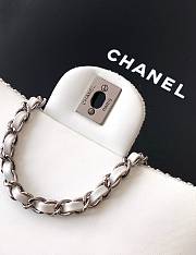Kitlife Chanel Diamond-encrusted CF Bag White 20cm - 3