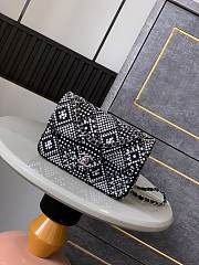 Kitlife Chanel Diamond-encrusted CF Bag Black 20cm - 1