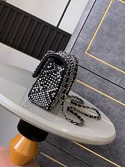 Kitlife Chanel Diamond-encrusted CF Bag Black 20cm - 6