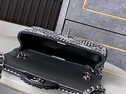 Kitlife Chanel Diamond-encrusted CF Bag Black 20cm - 4