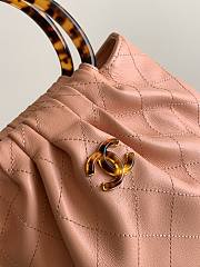 Kitlife Chanel Small Hobo Bag Pink Leather AS6022 18x24x12cm - 6