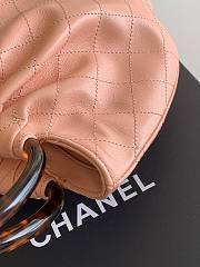 Kitlife Chanel Small Hobo Bag Pink Leather AS6022 18x24x12cm - 5