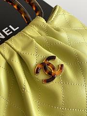 Kitlife Chanel Small Hobo Bag Yellow Leather AS6022 18x24x12cm  - 2