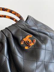 Kitlife Chanel Small Hobo Bag Black Leather AS6022 18x24x12cm - 2