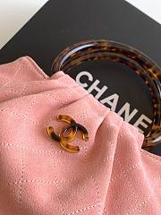 Kitlife Chanel Small Hobo Bag Pink Suede AS6022 18x24x12cm  - 2