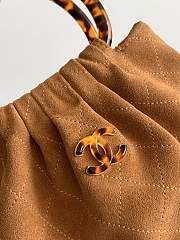 Kitlife Chanel Small Hobo Bag Beige Suede AS6022 18x24x12cm  - 3