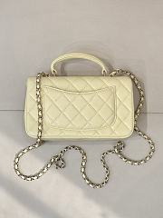 Kitlife Chanel Classic CF Mini Metal Handle Bag Yellow 20x12x6cm - 4