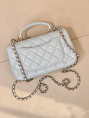 Kitlife Chanel Classic CF Mini Metal Handle Bag White 20x12x6cm  - 6