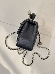 Kitlife Chanel Classic CF Mini Metal Handle Bag Black 20x12x6cm  - 5