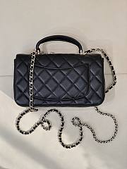 Kitlife Chanel Classic CF Mini Metal Handle Bag Black 20x12x6cm  - 6