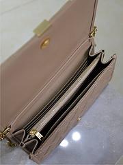 Kitlife Saint Laurent Becky Diamond Quilted Lambskin Chain Bag Beige 585031 22.5×14.5×5cm - 4